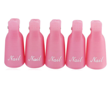 Soak off Clip - UV Gellack Remover Clip - Pink